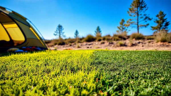 Top critères pour choisir entre gazon naturel et synthétique en camping